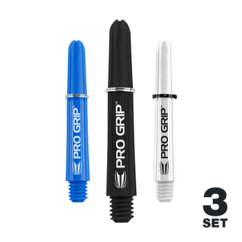 Target Pro Grip Shafts - 3 Sets - Schwarz Weiß Blau Medium 48mm